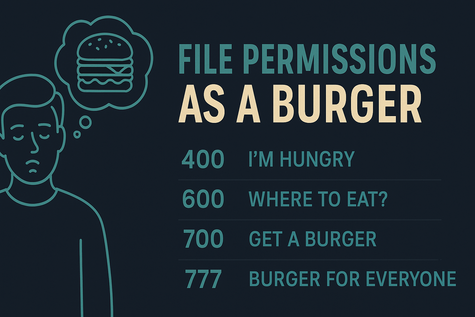 Understanding Linux File Permissions Through a Story About Burgers